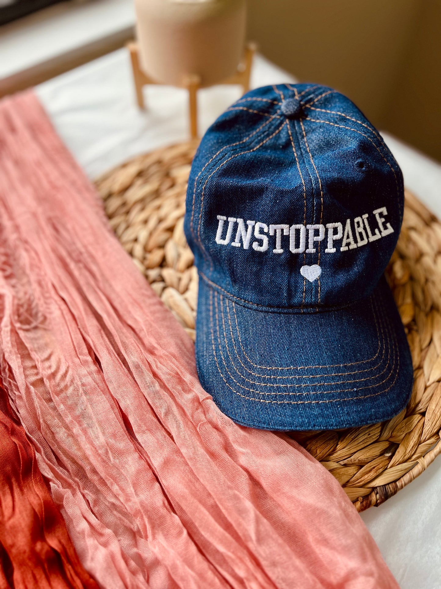 "Unstoppable" Denim Cap