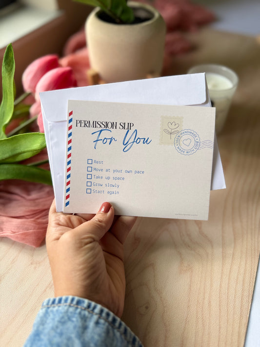 Permission Slip For You Greeting Card