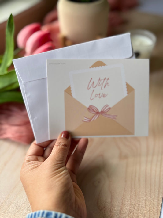 With Love Greeting Card