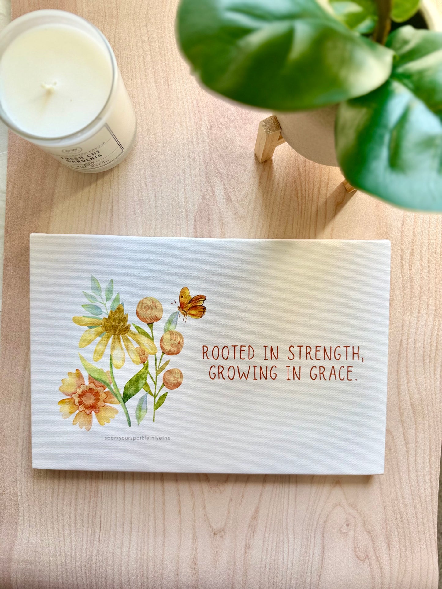 Strength & Grace Canvas Wall Art