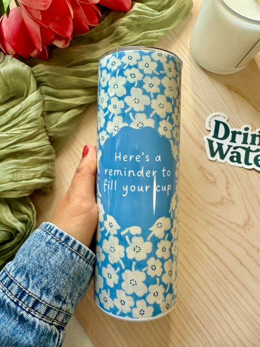 Spring Bloom Skinny Tumbler