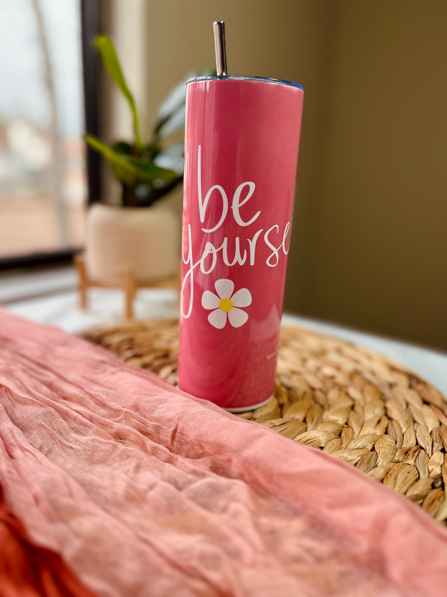 "Be Yourself" Skinny Tumbler